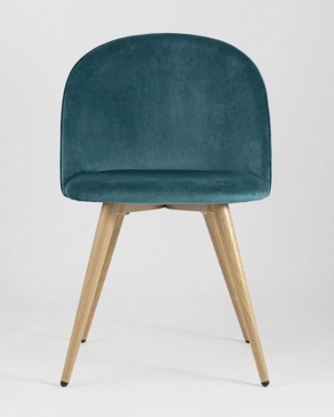 Стул Stool Group Лион велюр с ромбами аквамарин 4 шт