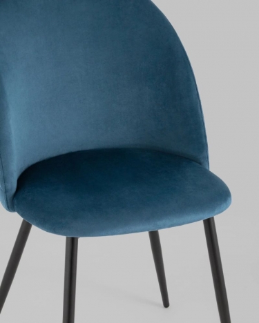 Стул Stool Group Lilly велюр сине-зеленый 4 шт.