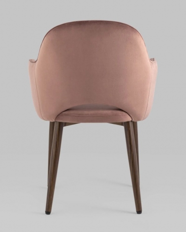 Комплект из четырех стульев Stool Group Венера диамант велюр пыльно-розовый 4 шт