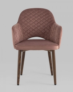 Комплект из четырех стульев Stool Group Венера диамант велюр пыльно-розовый 4 шт