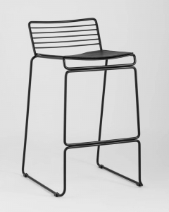 Стул полубарный Stool Group Danny черный подушкой 4 шт