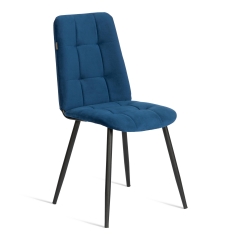 Стул обеденный Tetchair Asti велюр, 47х54х86, Blue синий