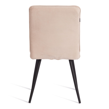 Стул обеденный Tetchair Sweet велюр, 46х55х88, молочный/черный, Porsche 2