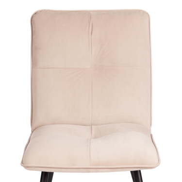Стул обеденный Tetchair Sweet велюр, 46х55х88, молочный/черный, Porsche 2