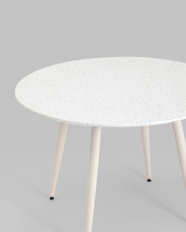 Стол обеденный Stool Group Nymphaea D110 терраццо