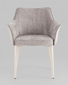 Стул обеденный Stool Group Feston букле с экокожей слоновая кость