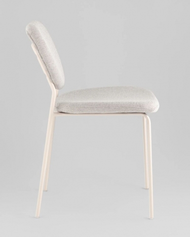 Стул обеденный Stool Group Gigi серый белые ножки