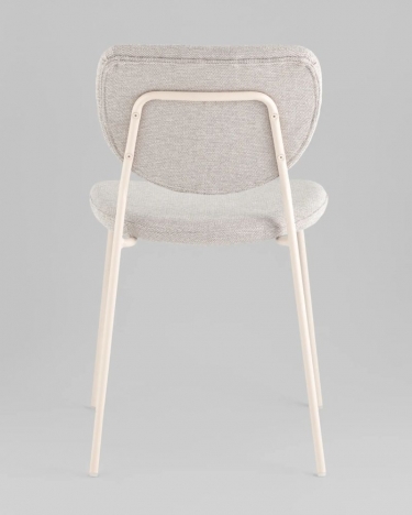 Стул обеденный Stool Group Gigi серый белые ножки