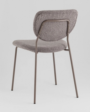 Стул обеденный Stool Group Gigi букле темно-серый серые ножки