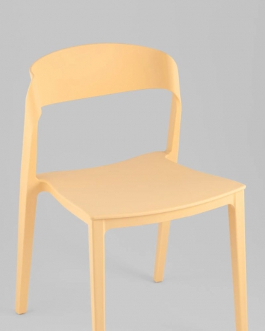 Стул Stool Group Moris пластик бледно-желтый