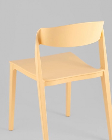 Стул Stool Group Moris пластик бледно-желтый