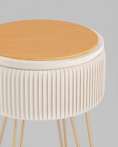 Пуф-столик Stool Group Астор бежевый