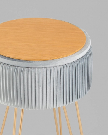 Пуф-столик Stool Group Астор светло-голубой