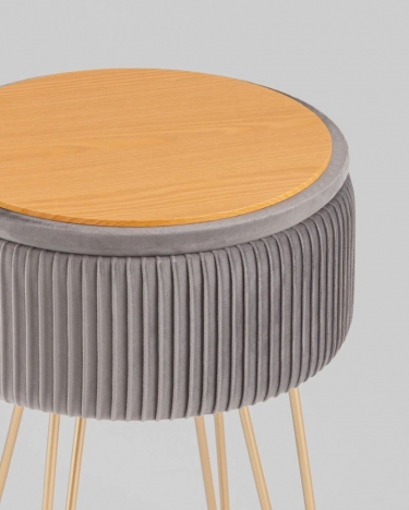 Пуф-столик Stool Group Астор серый