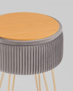 Пуф-столик Stool Group Астор серый