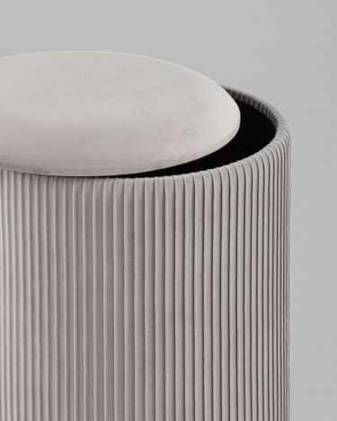 Пуф с ящиком Stool Group Эркки S серый