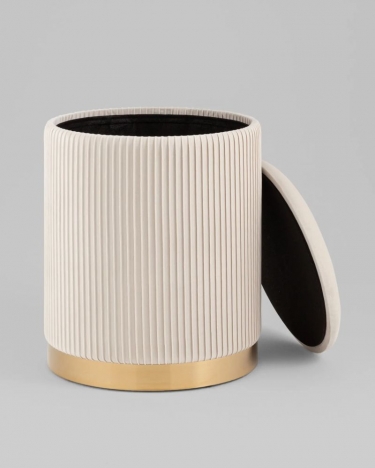 Пуф Stool Group Шарлотта с ящиком велюр бежевый