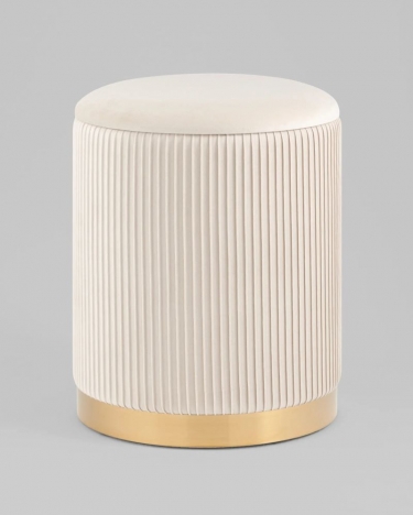 Пуф Stool Group Шарлотта с ящиком велюр бежевый