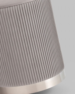 Пуф Stool Group Шарлотта с ящиком велюр серебристый серебро основание