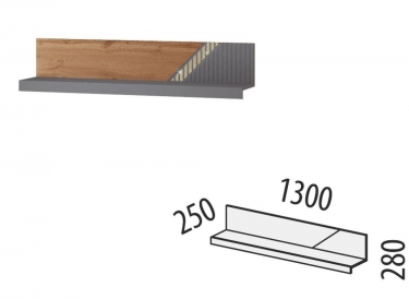 Полка навесная Витра Монако 605.26