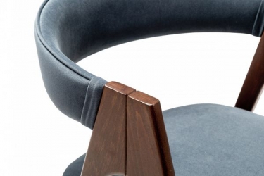 Кресло R-home Kaede К Grey/Темный орех