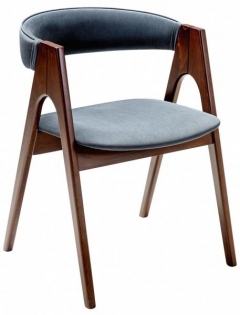 Кресло R-home Kaede К Grey/Темный орех