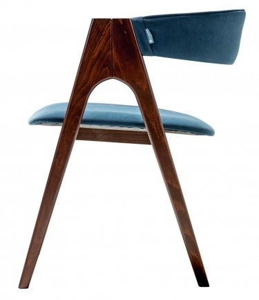 Кресло R-home Kaede К Blue/Темный орех