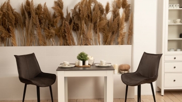 Стол обеденный Трия Промо тип 1 Белый/Ателье темный