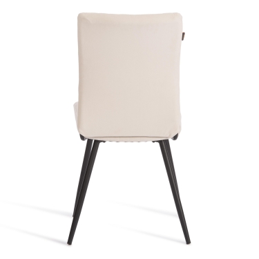 Стул обеденный Tetchair Monte Carlo флок , 50х55х93, молочный/черный, 4