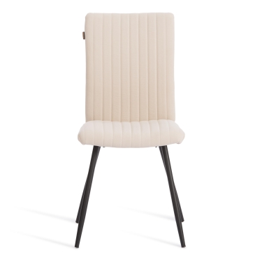 Стул обеденный Tetchair Monte Carlo флок , 50х55х93, молочный/черный, 4