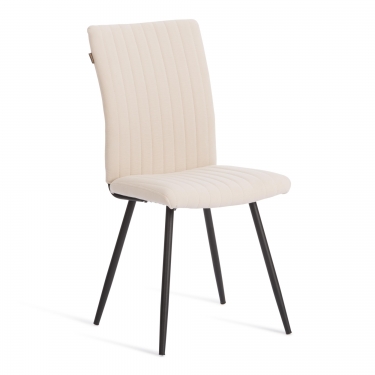 Стул обеденный Tetchair Monte Carlo флок , 50х55х93, молочный/черный, 4