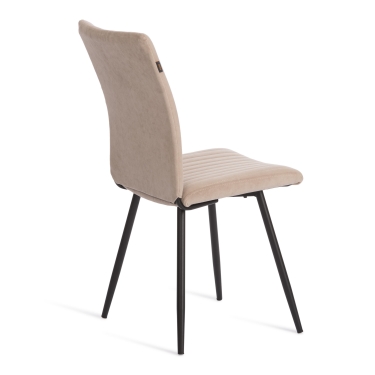 Стул обеденный Tetchair Monte Carlo флок , 50х55х93, бежевый/черный, 7