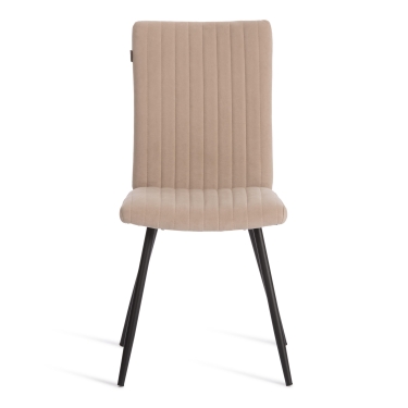 Стул обеденный Tetchair Monte Carlo флок , 50х55х93, бежевый/черный, 7