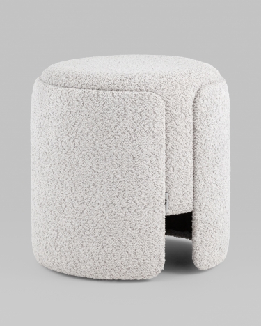 Пуф Stool Group Taks букле светло-серый
