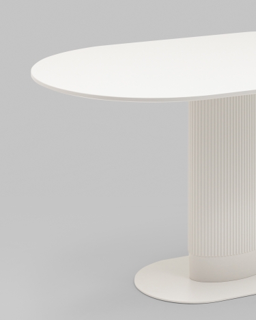 Стол овальный обеденный Stool Group Mystery 13080 белый