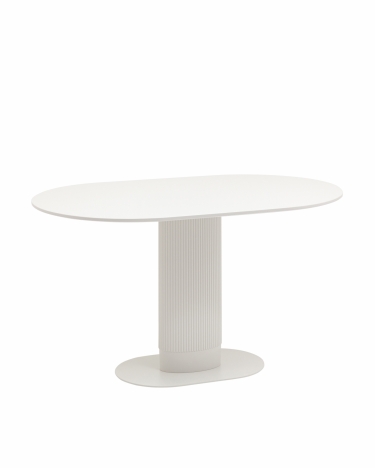 Стол овальный обеденный Stool Group Mystery 13080 белый