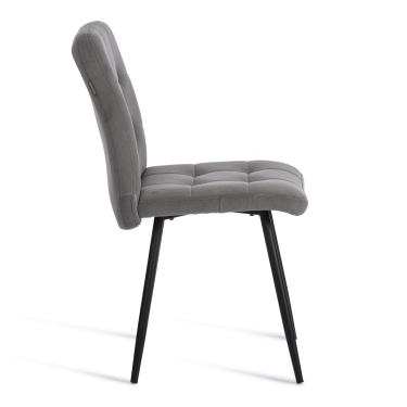 Стул обеденный Tetchair Medeo флок , 47х56х89, серый/черный, 29