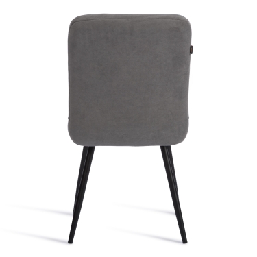 Стул обеденный Tetchair Medeo флок , 47х56х89, серый/черный, 29