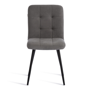 Стул обеденный Tetchair Medeo флок , 47х56х89, серый/черный, 29