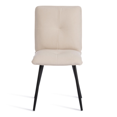 Стул обеденный Tetchair Sweet флок , 46х55х88, молочный/черный, 4