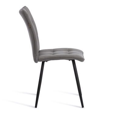 Стул обеденный Tetchair Bari флок , 46х55х89, серый/черный, 29