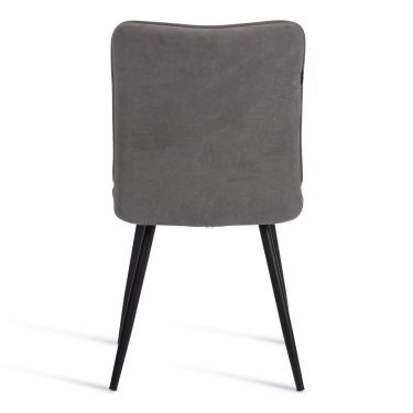 Стул обеденный Tetchair Bari флок , 46х55х89, серый/черный, 29