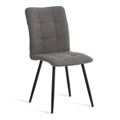 Стул обеденный Tetchair Bari флок , 46х55х89, серый/черный, 29