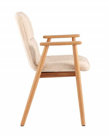 Стул обеденный Stool Group Philo с деревянными ножками бежевый