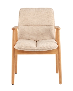 Стул обеденный Stool Group Philo с деревянными ножками бежевый