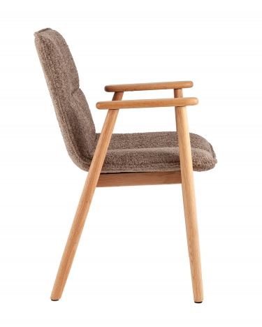 Стул обеденный Stool Group Philo с деревянными ножками коричневый