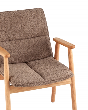 Стул обеденный Stool Group Philo с деревянными ножками коричневый