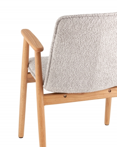 Стул обеденный Stool Group Philo с деревянными ножками серый