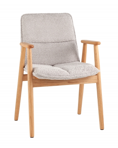 Стул обеденный Stool Group Philo с деревянными ножками серый