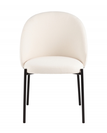 Стул обеденный Stool Group Adelinde бежевый с зеленой экокожей